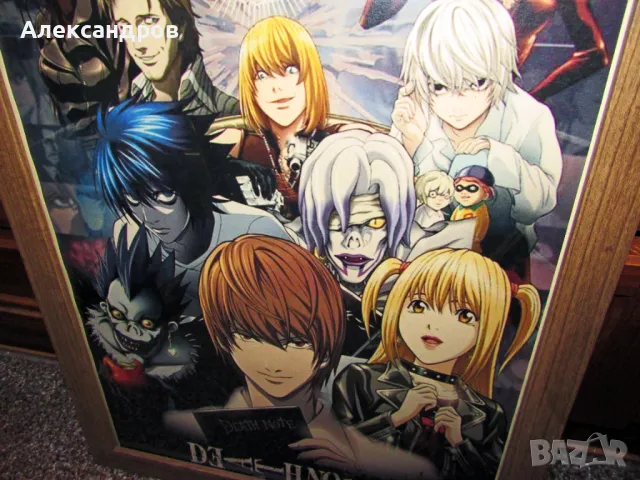 anime Death Note тетрадката на смъртта картина аниме, 33х43см, подходяща за подарък, снимка 4 - Списания и комикси - 50230285