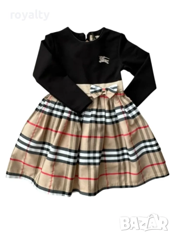Рокля за момиче Burberry Два цвята , снимка 2 - Детски рокли и поли - 52828974