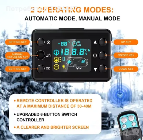 Суха дизелова печка , снимка 2 - Отоплителни печки - 49369944