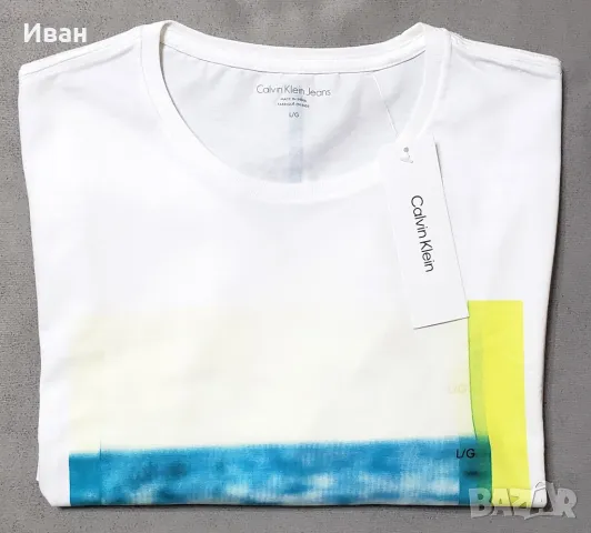 Нова оригинална фланелка CALVIN KLEIN - 100% памук, L