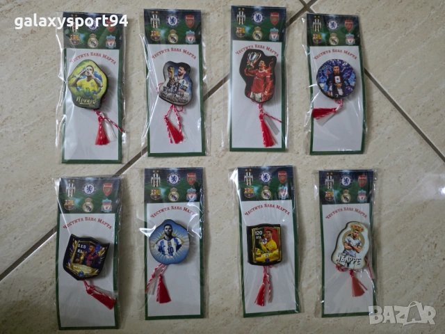Мартеници на отбори реал барселона левски цска роналдо меси 5бр: 19лв, снимка 3 - Футбол - 53330006