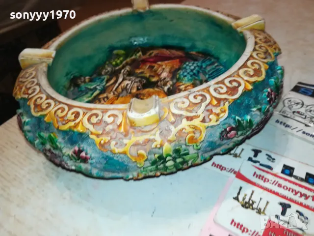 МАСИВЕН РЕЛЕФЕН ПЕПЕЛНИК 1301250650, снимка 13 - Антикварни и старинни предмети - 48658377