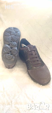 Geox НОВИ кецове с дишаща подметка, сиви, естествен набук, 36 номер, снимка 5 - Дамски ежедневни обувки - 33748195