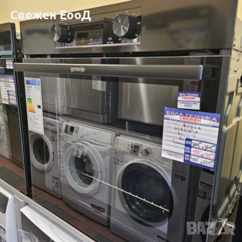 фурна за вграждане GORENJE - черна -77л., снимка 4 - Печки, фурни - 52628692