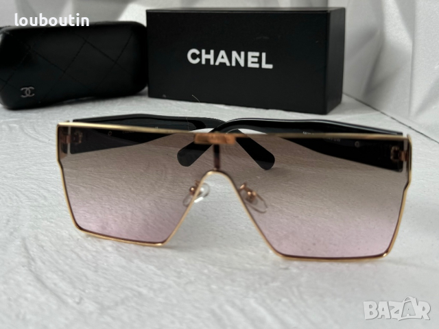 CH дамски слънчеви очила маска с лого, снимка 3 - Слънчеви и диоптрични очила - 44686137