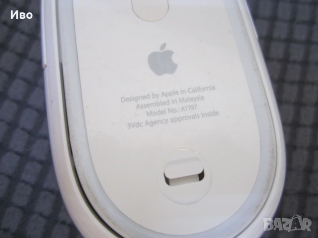 Apple A1197 Wireless Mighty Mouse Мишка, снимка 6 - Клавиатури и мишки - 53572045
