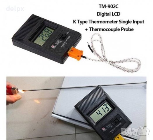 Термометър с термосонда за фурна/фризер -50°C до 750°C, снимка 3 - Други инструменти - 17440831