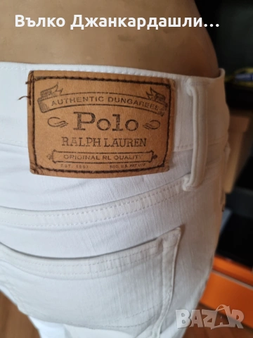 Дамски бели дънки Ralph Lauren, размер 27, снимка 6 - Дънки - 53150937