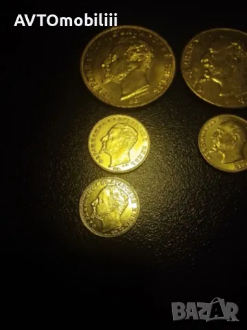 Лот от пет броя реплики позлатени монети 1894г и 1912 г, снимка 6 - Колекции - 48466145