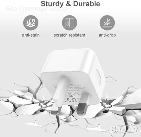 Нов Комплект 2 зарядни и 2 кабела 20W за iPhone/iPad Айфон зарядно, снимка 3 - Аксесоари за Apple - 48788107