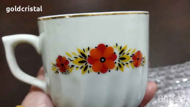 Стар български порцелан чаши за чай , снимка 2 - Антикварни и старинни предмети - 48841219