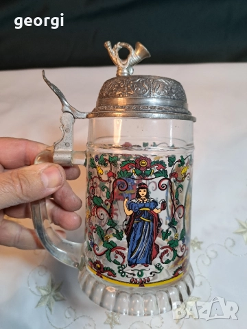 немска ретро музикална халба за бира 28/6, снимка 5 - Чаши - 51989761