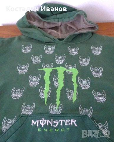 Monster Energy мъжки суичър XL Монстър Енерджи, снимка 3 - Суичъри - 53134839