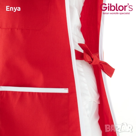 Престилка тип "Пончо" с връзки от 2-те страни - червена, снимка 2 - Други - 51701177