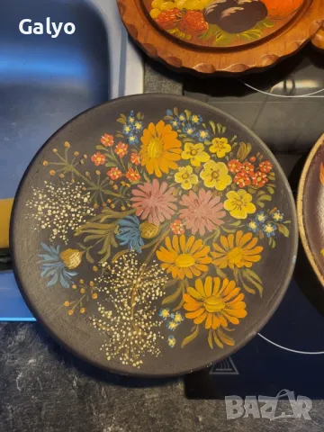 Сари дървени чинии за декорация , снимка 2 - Други - 50332624