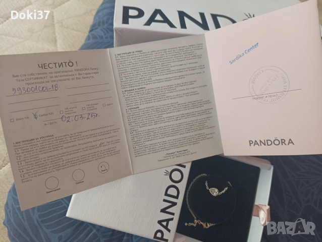НОВА СРЕБЪРНА ГРИВНА PANDORA 