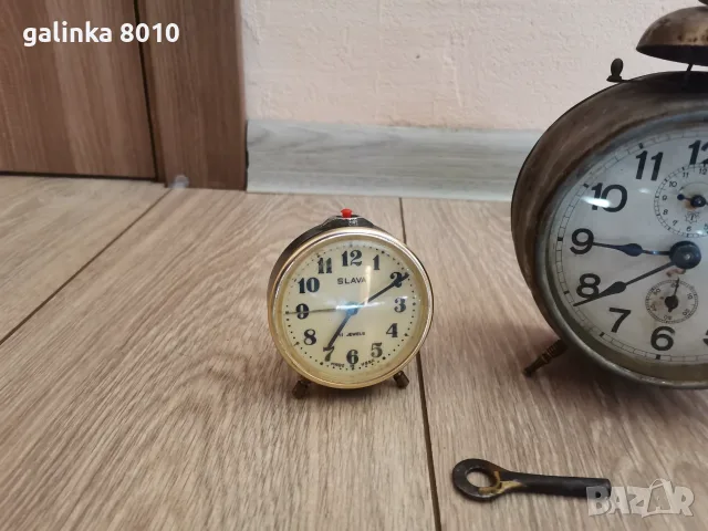 Стари работещи будилници, снимка 3 - Антикварни и старинни предмети - 56356312