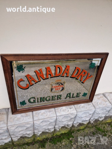 Страхотно голямо антикварно рекламно огледало , снимка 7 - Антикварни и старинни предмети - 53210357