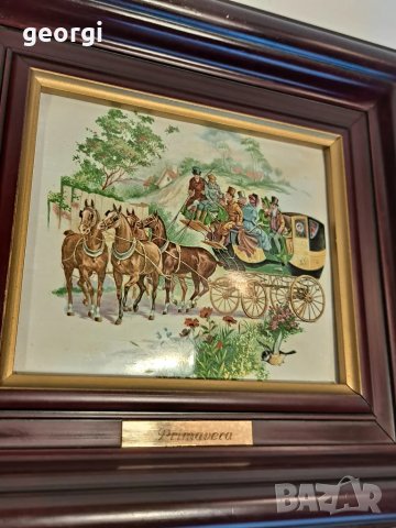 картина върху медна плака "Четири сезона" четириптих 1/3, снимка 3 - Картини - 47586506