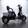 Електрическа триместна триколка blueElectric C1 1800W | 48V | 24Ah | DARK BLUE, снимка 2
