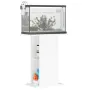 vidaXL Поставка за аквариум, бяла, 60,5x36x72,5 см, инженерно дърво, снимка 4