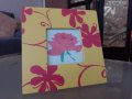 дървена фото рамка с цвете от Швейцария, снимка 1 - Декорация за дома - 38922515