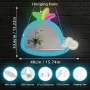 LED неонова табела Blue Whale за стенен декор, захранване от USB с димер, снимка 6