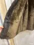 Макси палто с плюшена подплата и кожена яка, ново, снимка 4