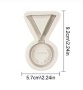 Медал Орден трофей силиконов молд форма фондан гипс декор, снимка 2