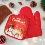 5343 Кухненска коледна ръкохватка и ръкавица за горещо Merry Christmas, снимка 2