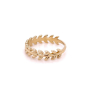 Златен дамски пръстен 2,19гр. размер:54 14кр. проба:585 модел:22118-6, снимка 2