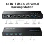 WAVLINK USB-C DisplayLink Docking Station с 2× HDMI/DP, Gigabit Ethernet и 6× USB 3.0, снимка 3