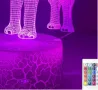 Холограмна 3D LED лампа Слон-дистанционно управление 16 цвята+други режими на управление, снимка 9