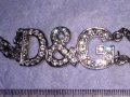 D&G ЕФЕКТНО ФЕШЪН АРТ КОЛИЕ - БЛАГОРОДНА СТОМАНА с БЯЛА ПОЗЛАТА и БЛЕСТЯЩИ ФАСЕТИРАНИ КРИСТАЛИ 70891, снимка 10