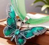 Дамско колие пеперуда/Дамски бижута, снимка 6