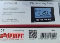 VEMER VE726600 модел CHRONOS KEY NERO Седмичен хронотермостат с батерии,стенен монтаж термостат, снимка 1