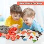 Нов Игрален комплект Играчки Дино камион 12 фигурки на динозаври за деца, снимка 7