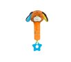 Дрънкалка, Плюшено куче, с чесалка, 18см, снимка 1 - Дрънкалки и чесалки - 44400841