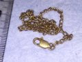 СТАРА СРЕБЪРНА с ПОЗЛАТА ФИНА ВЕРИЖКА ГРИВНА СИНДЖИРЧЕ МАЙСТОРСКА ИЗРАБОТКА - Със ЗАКОПЧАЛКА 30832, снимка 12