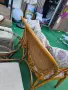 Ратанова тапицирана пейка диван, снимка 3