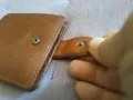 Портфейл от соца кафяв  естествена кожа като нов 125х110мм вътрешен цип, снимка 3