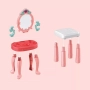 Тоалетка със столче и огледало, със светлини и аксесоари , снимка 6