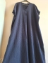 ДЪЛГА ТЪМНОСИНЯ РОКЛЯ 3XL-5XL, снимка 1