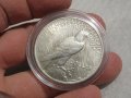 Много рядък голям сребърен долар на мира,  Peace dollar 1923г- Philadelphia Mint, снимка 5