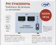 PNI SVM2000VA Стабилизатор на напрежение със серво мотор 1600W 7.2A 230V изход регулатор напрежение, снимка 1