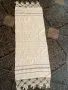 Ръчно тъкана с плетена на една кука дантела кърпа, снимка 7