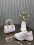 Louis Vuitton Комплект Дамски Маратонки + Чанта - Налични Различни Модели Код SK379, снимка 4