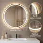 Кръгро Led огледало, снимка 3