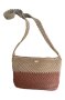 Дамска плетена чанта, беж и кафяво, ръчно изработена, снимка 9