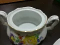 Стар порцелан Чехословакия чайник захарница , снимка 9